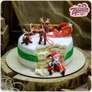 Торт Толстый Санта Клаус