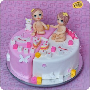 Торт детский - Для близняшек