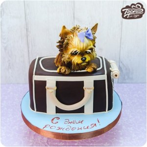 Торт на день рождения - Сумка с собачкой