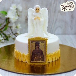 Торт на крещение - Ангел