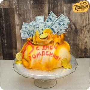 Торт - Мешок денег