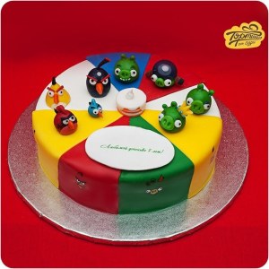 Детский торт - Angry birds