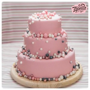 Свадебный торт на заказ Розовый жемчуг