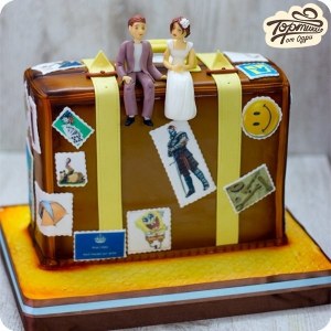 Свадебный торт - Чемодан любви