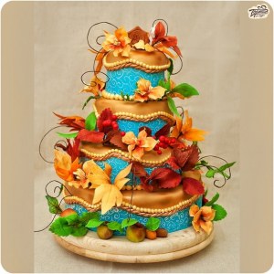 Торт свадебный - Осенний