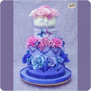 Свадебный торт - Цветочное великолепие