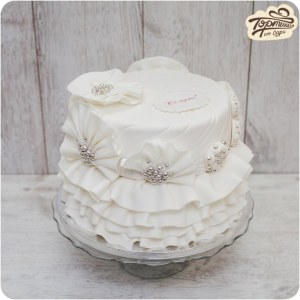 Торт свадебный - Белое платье
