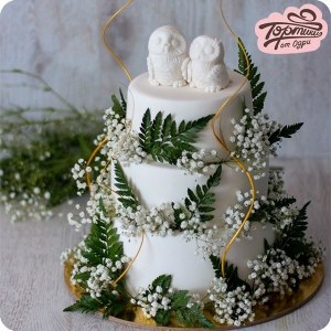 Торт - Свадебные совы