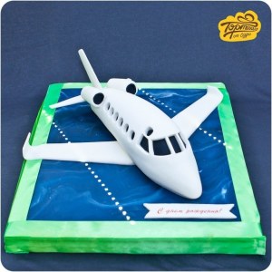 Торт на день рождения - Самолет