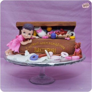 Торт детский - Шкатулка для малышки