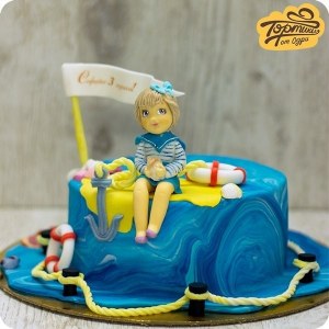 Торт для девочки - Морячка