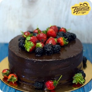 Торт без мастики - Строгий шоколад