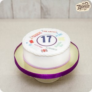 Торт на день рождения - 17 лет