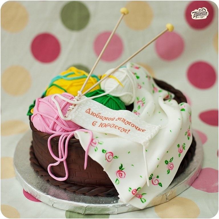 Торт на день рождения - Вязание « Каталог « Торты на заказ