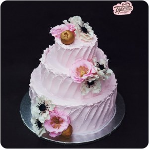 Торт свадебный - Гранат и шиповник