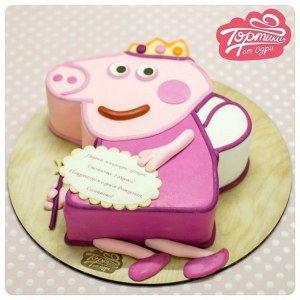 Заказной торт Свинка Пеппа 2Д