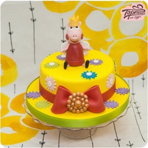 Торт детский - Свинка Пепа-принцесса
