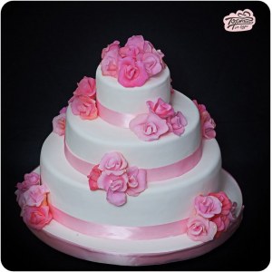 Торт свадебный - Свадебная роза