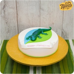 Торт с логотипом в 3D