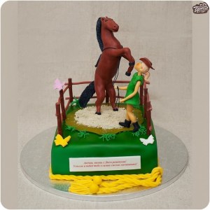 Торт детский - Верховая езда