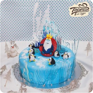 Торт детский -Ледяной король