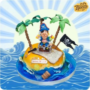 Торт Пират на острове