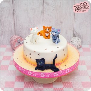 Детский торт - Любимые Котики
