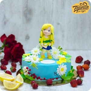 Торт для девочки - Земляничка